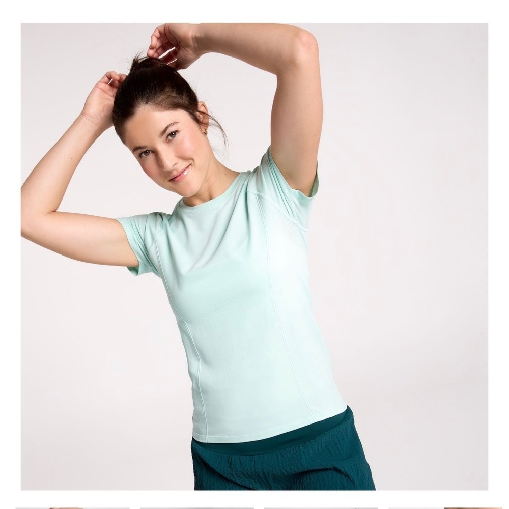 New CALIA by Carrie Underwood Focus Tee Pistachio Mint Athletic Shirt XXL $54